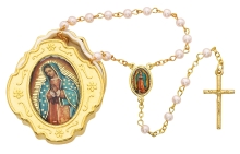 Gold Plated Guadalupe Rosary