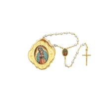 Gold Plated Guadalupe Rosary