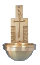 Bronze Wall Holy Water Font