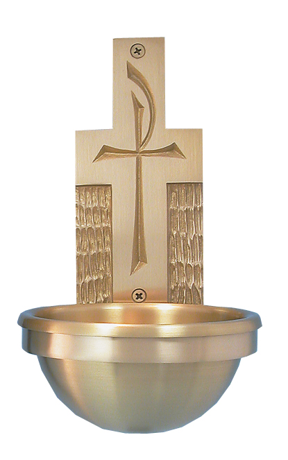 Bronze Wall Holy Water Font