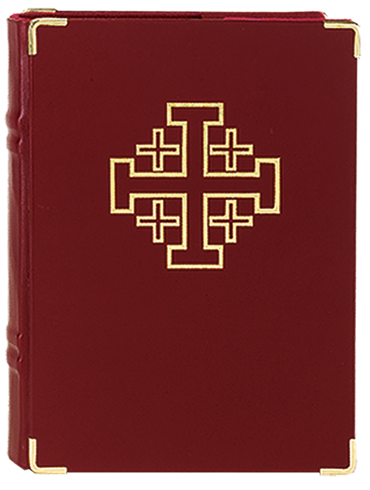 Jerusalem Cross Leather Book of Gospel Cover