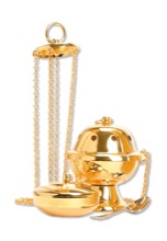 CENSER & BOAT -NICKEL PLATED