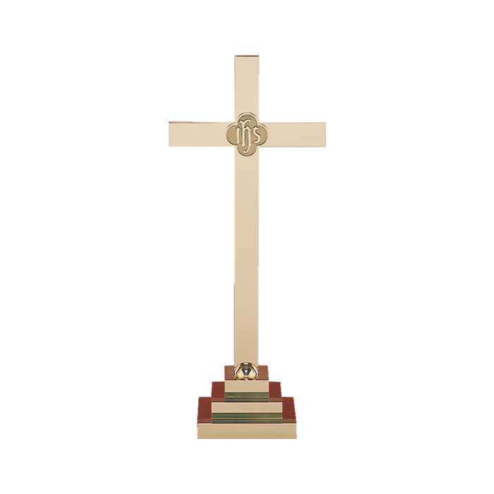 High Polish Brass Altar Cross