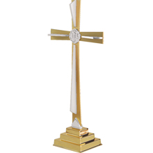 3 Deity Design Brass Altar Cross