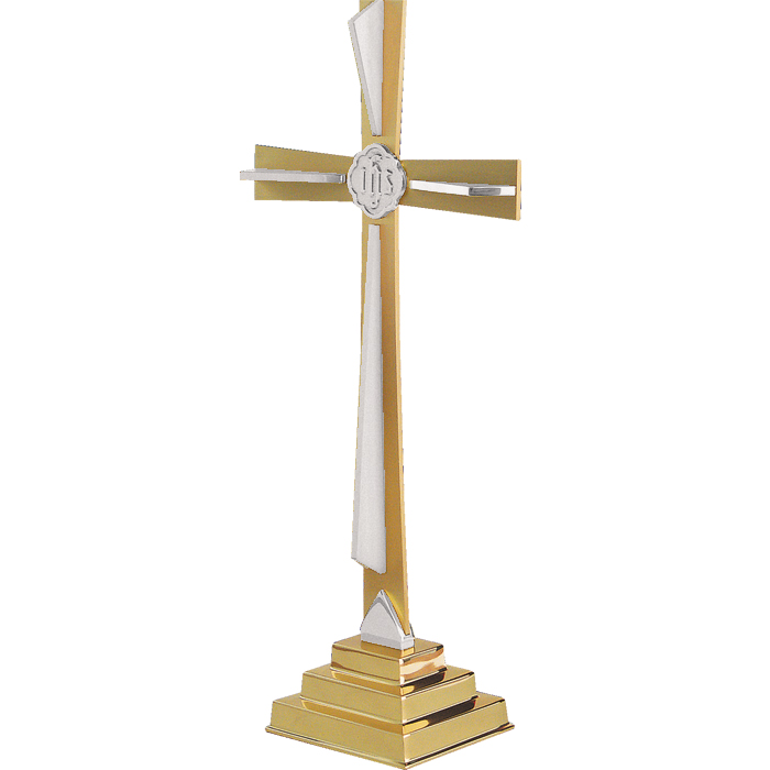 3 Deity Design Brass Altar Cross