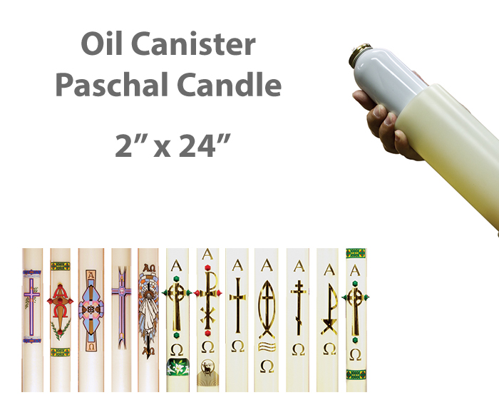 Canister Style Paschal Candle Shell