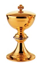 Brass Two Tone Ciborium in Celtic Design