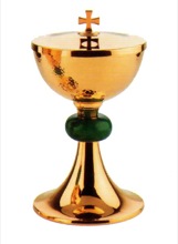 Gold Plated Brass Ciborium With Lid