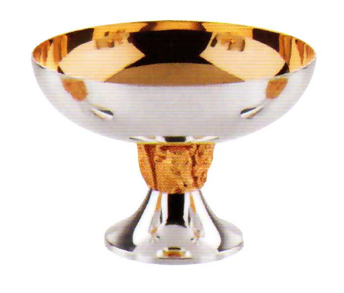 Brass Two Tone (Silver and Gold) Open Ciborium