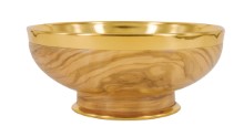 Open Olive Wood Ciborium