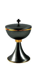 GUN METAL CIBORIUM SILVERPLATE