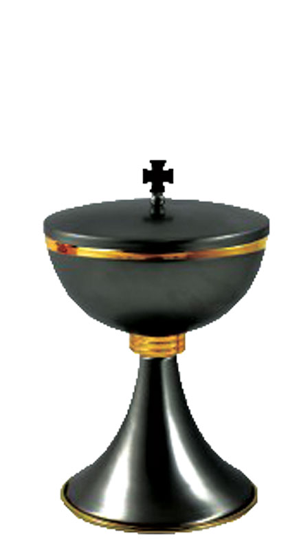 GUN METAL CIBORIUM SILVERPLATE