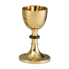 Hammer Polished Gold Finish Chalice