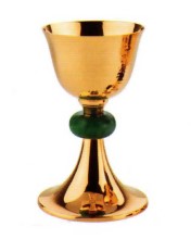 Gold Plated Brass Chalice