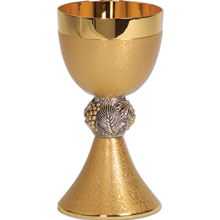 Brass 24Kt Gold Plate Chalice