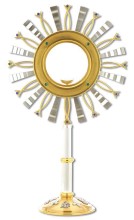 Ichthus Two-Tone Modern Monstrance