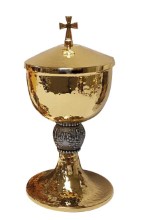 Gold Plated Brass Ciborium with Lid