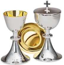 Chalice and Paten Silver Plated