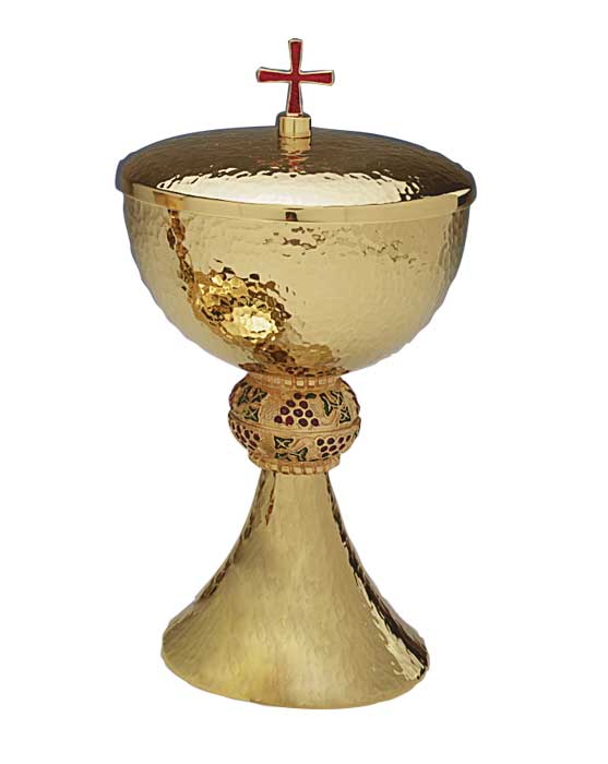 Ciborium Hammered High Polish Finish