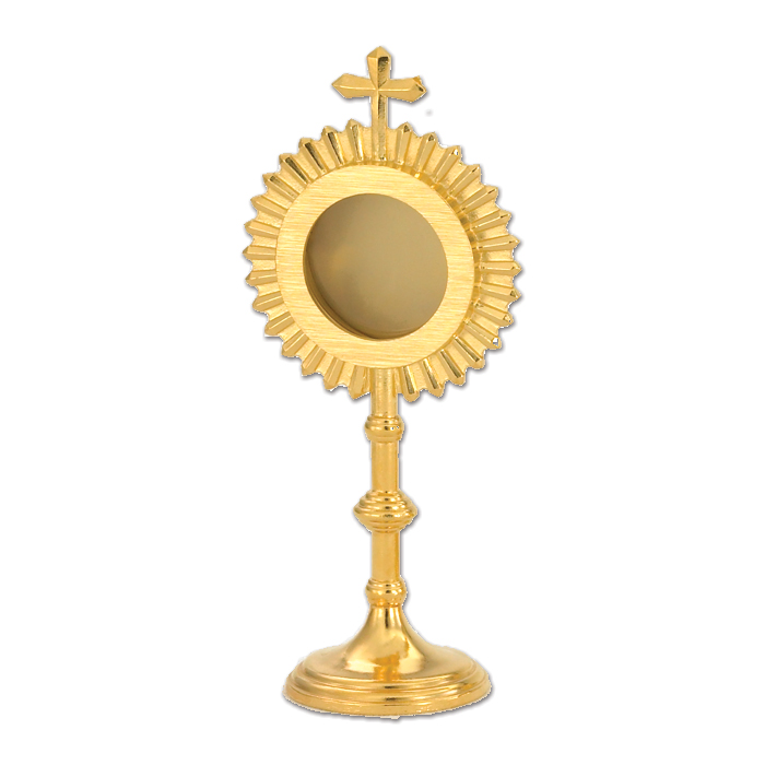 6 1/2" Ht. Gold Plated Reliquary