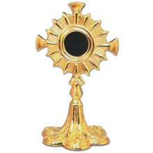 8" Ht. Gold Plated Reliquary