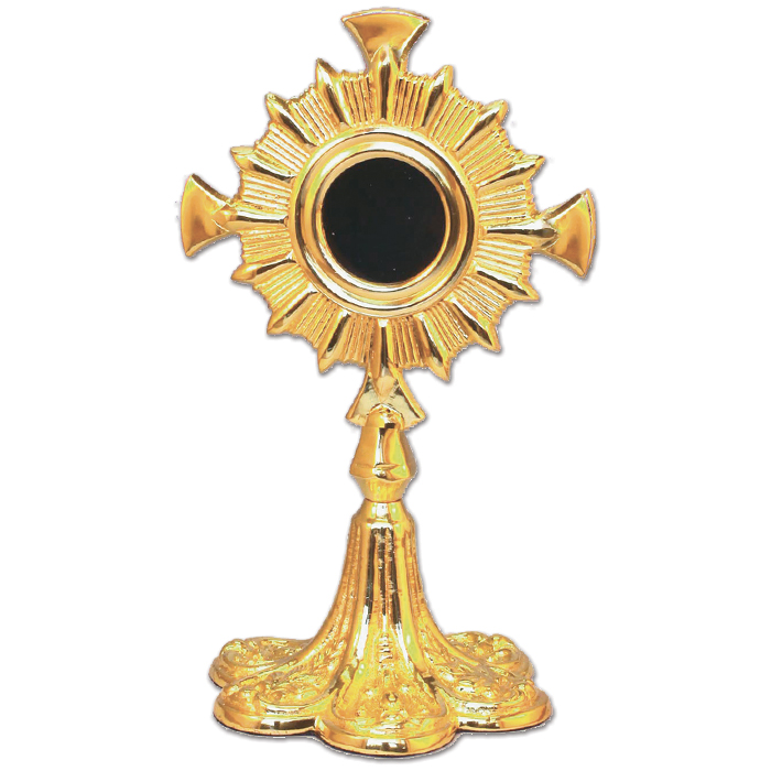 8" Ht. Gold Plated Reliquary