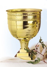 Large Capacity Brass Altar Vase