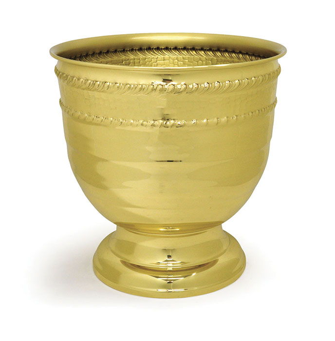 Large Capacity Brass Altar Vase