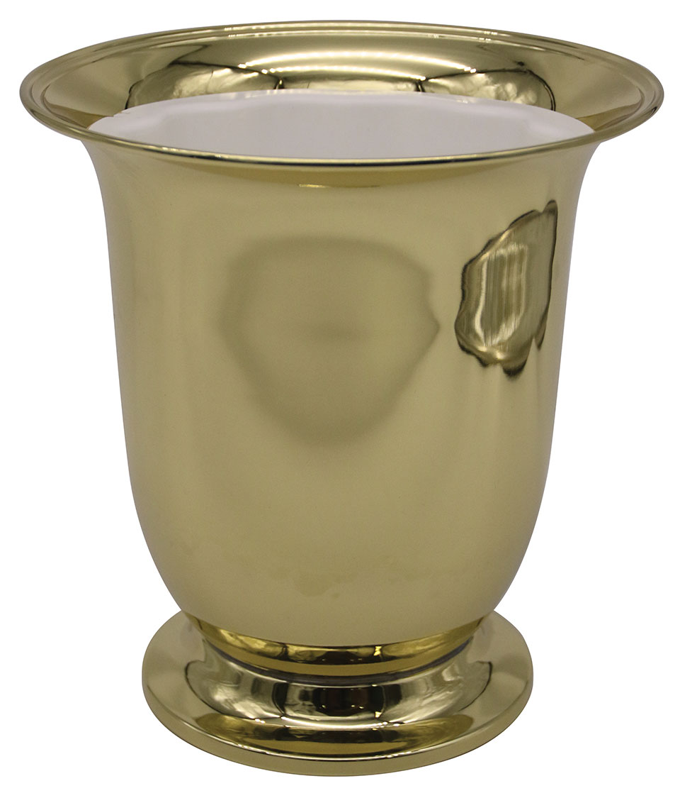 Brass Altar Flower Vase Satin Finish