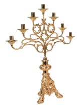 Cross Design Altar Candelabra