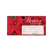 Christmas Flower Offering Envelope