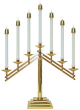 Adjustable 7 Lite Altar Candelabra