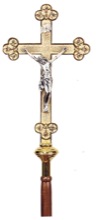 Budded Processional Crucifix