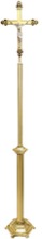 Baroque Style Processional Crucifix, 85" Tall