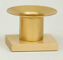 Satin Brass Altar Candlestick