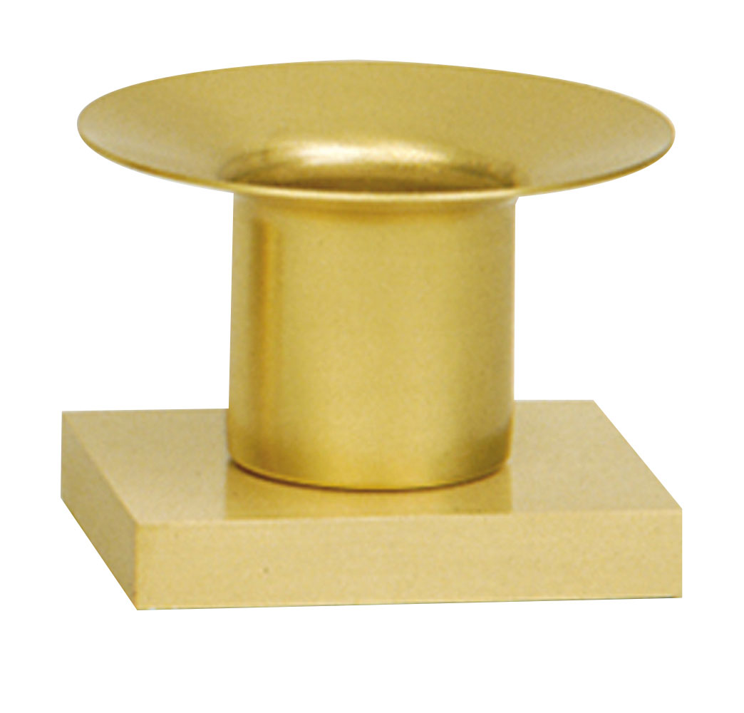 Satin Brass Altar Candlestick