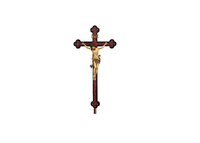Processional Crucifix, Baroque Stain