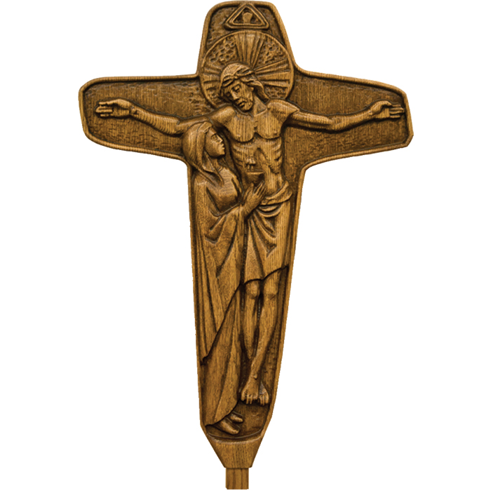 Christ and Mary Processional Crucifix