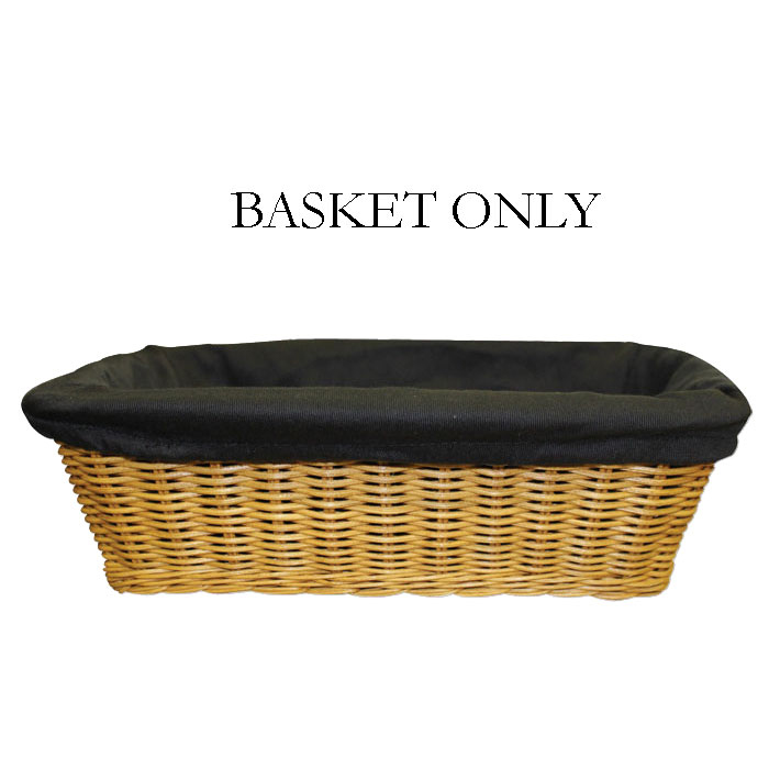 Oblong Reed Offering Collection Basket Only
