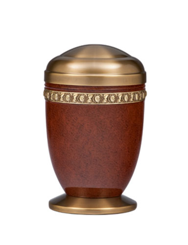 Aluminum and Brass Urn