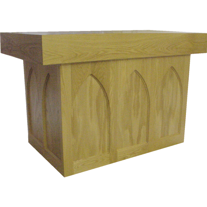 Carved Wood Arch Altar