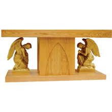 Kneeling Angel Altar - Wood and Fiberglass