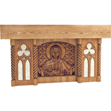 Sacred Heart of Jesus Wood Altar of Sacrifice