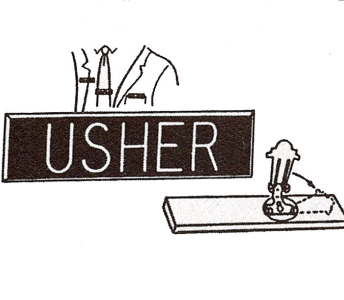 Usher Snap Badge