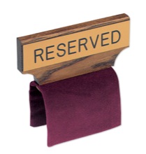 Adjustable Reserved Pew Sign - Maroon