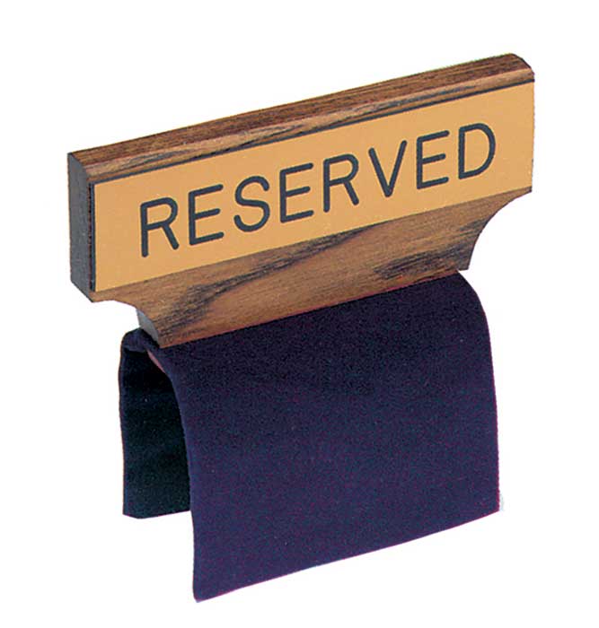 Adjustable Reserved Pew Sign - Navy