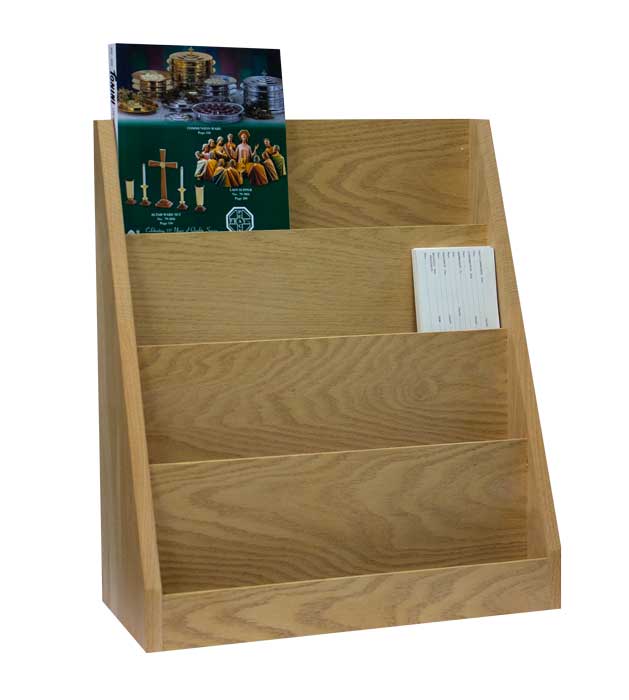 TABLE PAMPHLET RACK, UNFINISHE