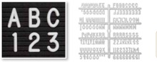 Letter Sets for Letterboards  Helvetica