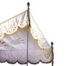 Embroidered Satin Canopy