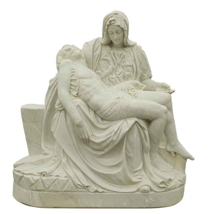 Pieta Genuine Hand Carved Marble Statue